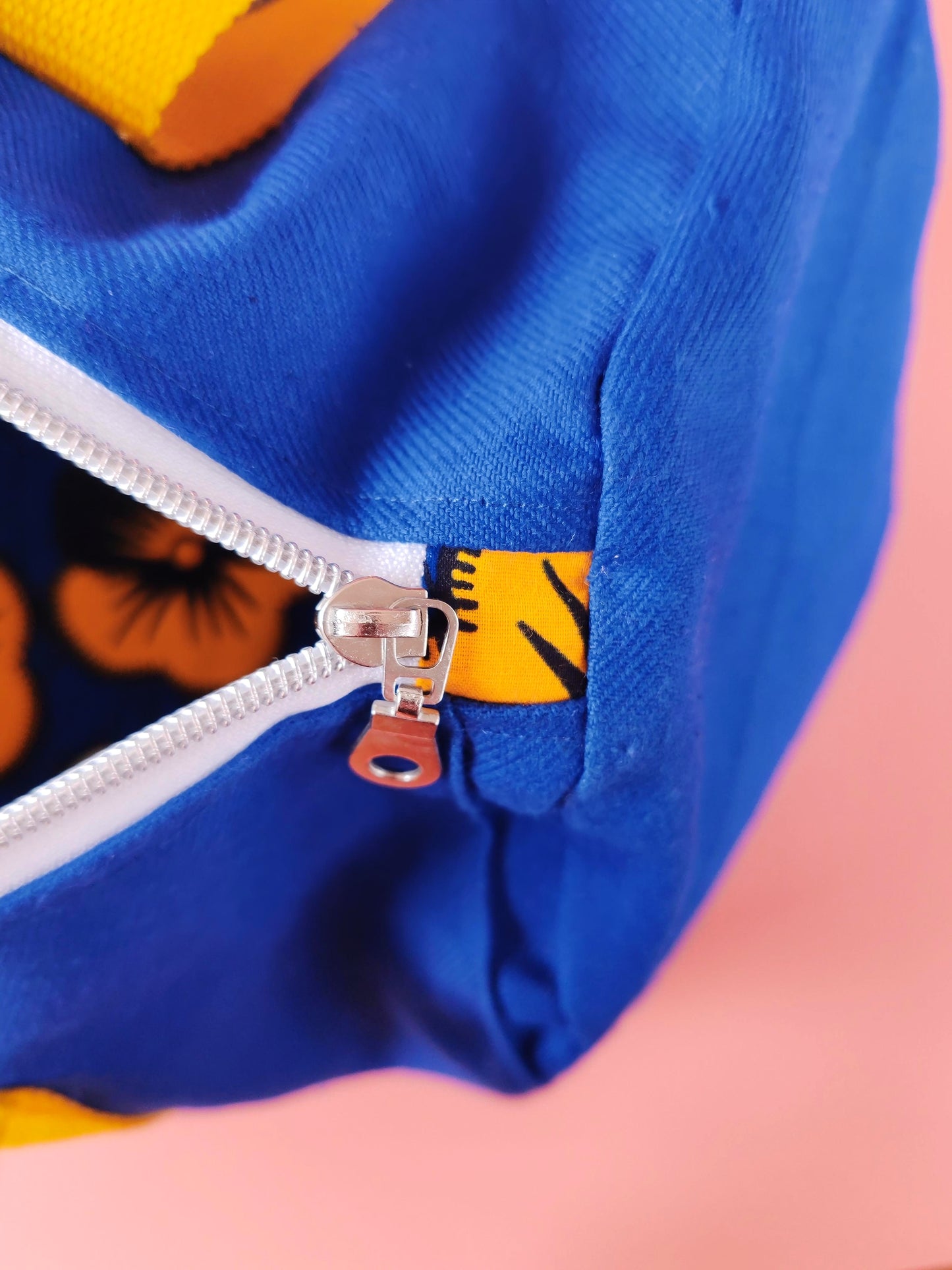 Sac Bowling – Bleu de travail recyclé & doublure wax