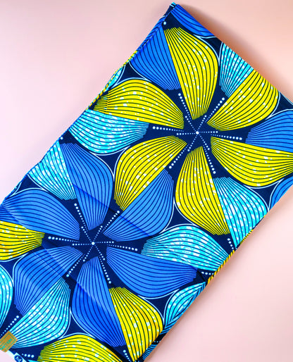 Tissu Wax “Arz” – L’énergie du soleil et de la mer