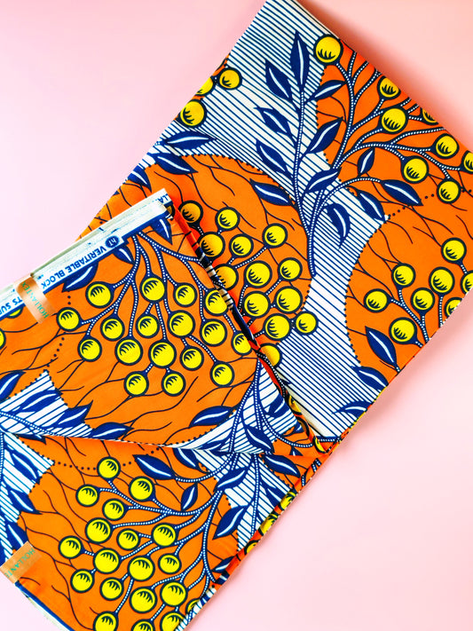 Tissu Wax “Ouessant” – La chaleur des îles et la fraîcheur marine