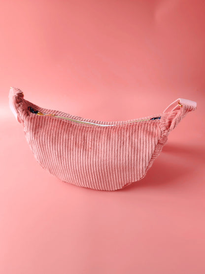 Sac Luna en velours Rose Fraiche & Wax – création artisanale unique – Yaala – fabriqué en Bretagne