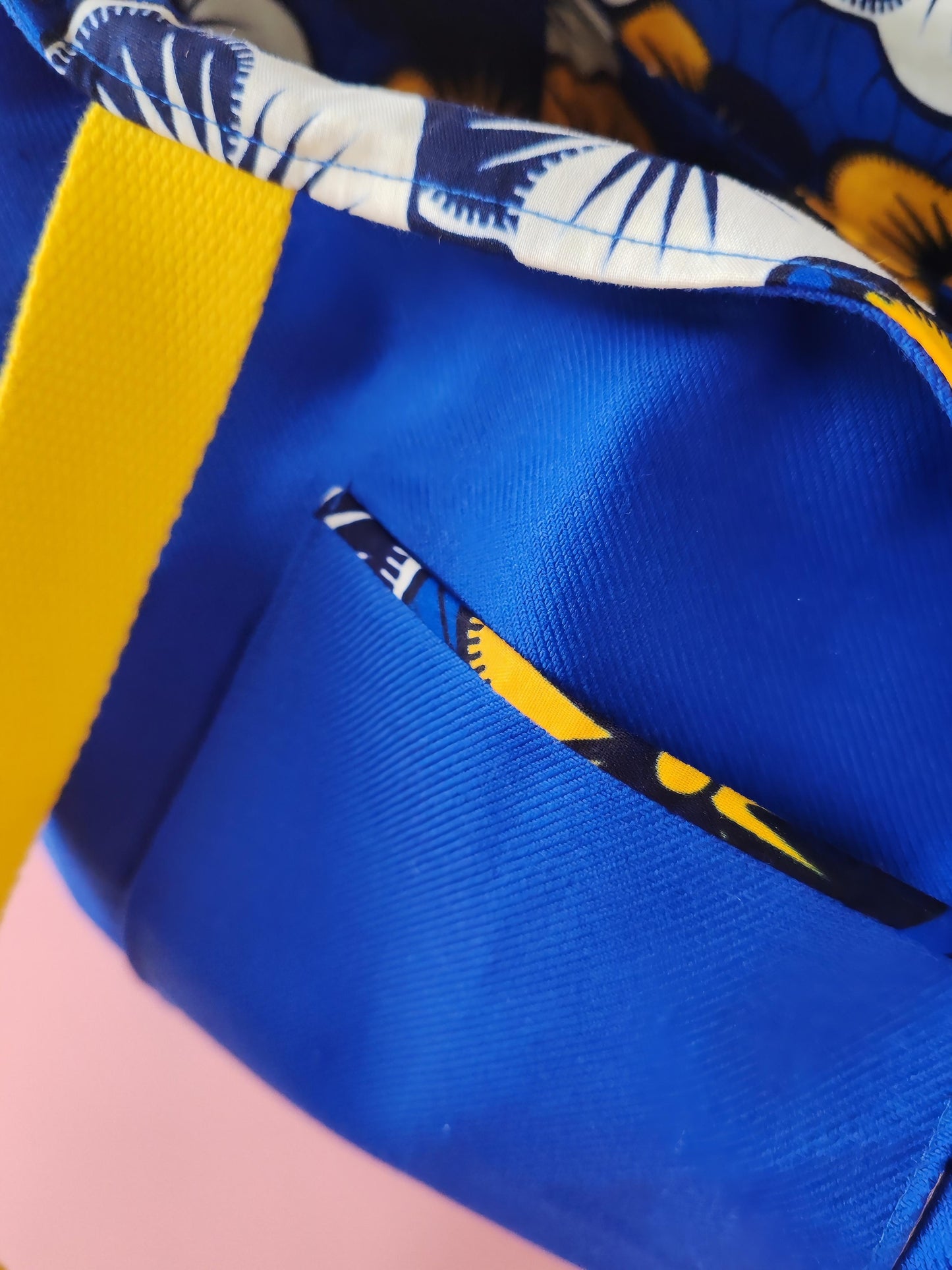 Sac Cabas – Bleu de travail recyclé & doublure wax