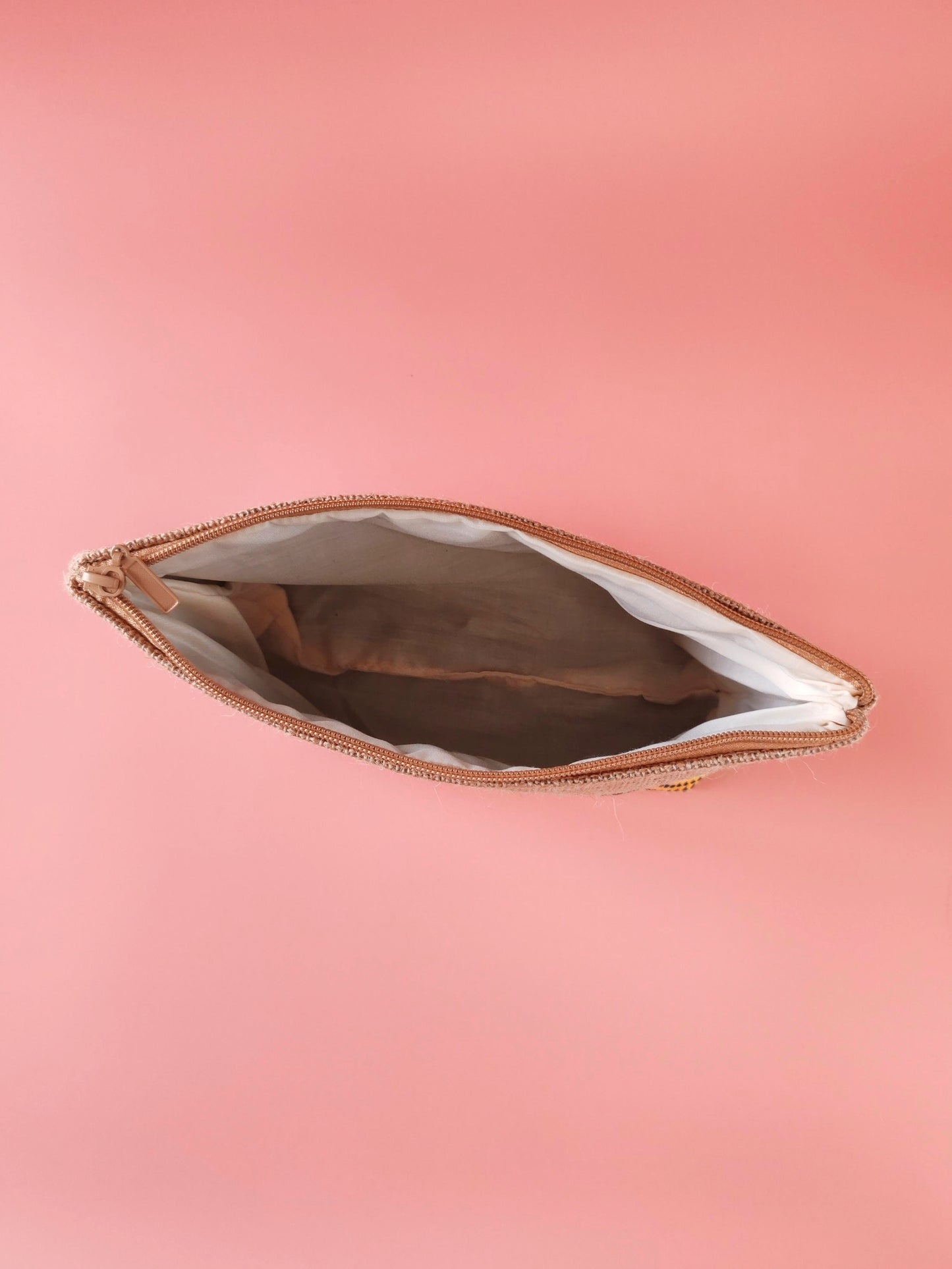 Trousse en toile de jute & wax Disque Multicolore – Artisanat du Burkina Faso (Copie) (Copie)